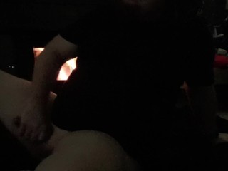 Edging, Squirming, Moaning near my fireplace
