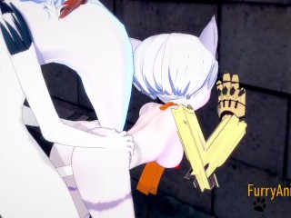 Ratchet & Clank Pokemon Hentai - Lombax Rift having sex with Cinderace