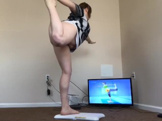 Milf Exercises Without Pants (Wii Fit Yoga/Aerobics)