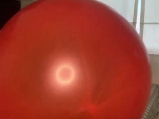 Big blow to pop with a 36 inches red balloon, i write cute words on the balloon