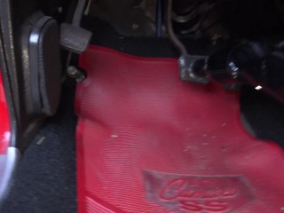No Panties Pedal Pumping A Chevy Camaro SS 350