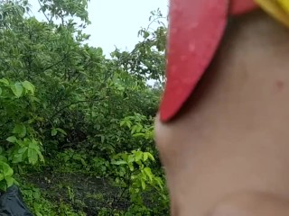 Sex Slave Slut Hard Training in Rain Forest -4