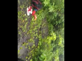 Sex Slave Slut Hard Training in Rain Forest -5