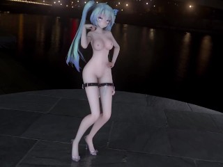 【Hentai MMD】Hentai Girl Strip Dance With Sexy translucent China Dress / Hatsune MIku