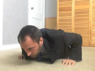 Push-ups in a Suit