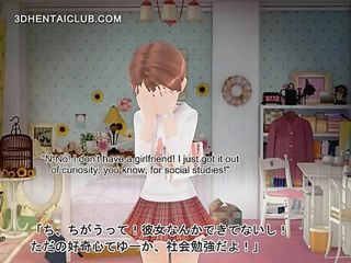 Innocent anime sweetie showing undies upskirt video