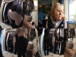 Sexy Grandma s Ass on Hidden Cam