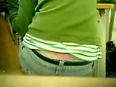 Public Thong In Classroom