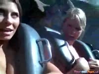 Tits Out On The Rollercoaster