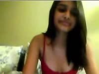 Hot Latina Teen Showing Tits Webcam 1