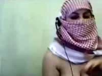 Palestine Arab Hijab Girl Show Her Big Boobs In We
