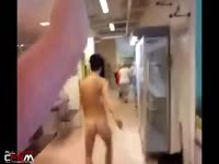 Swedish Guy Loses Bet & Has To Shop For Milk Naked