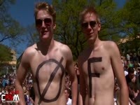 Danish Students Having Naked Outdoor Fun At Kapsej