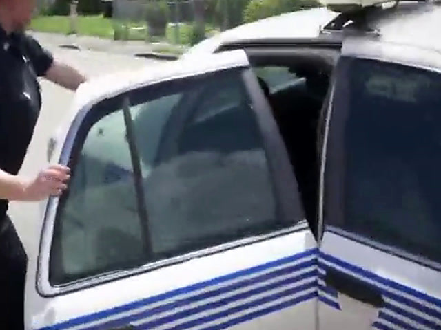Big tits bisexual cops blowjob outdoors interracial