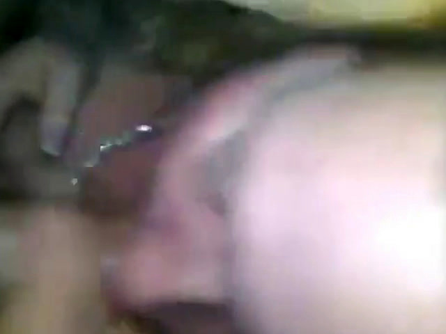 Horny man guides his dick into girls mouth