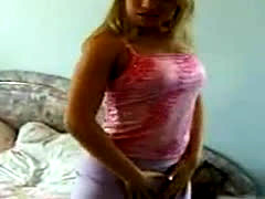 19yo Blonde Teen Teases On Webcam