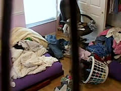 Hidden Cam In Girl Bedroom - Sexy Girl - Untidy Ro