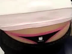 Classroom Whaletail Thong Filmed On Mobile