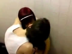 Teen Couple Caught Making Out In Public Toilet