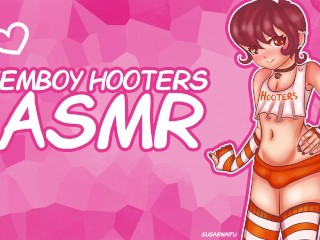 ❤︎【ASMR】❤︎ Fucking Your Flirty Femboy Hooters Server  (PART 2) this hussy has bussy
