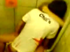 Caught Fucking Hard In A Disco Toilet