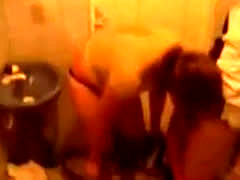 Horny Teens Caught Fucking In Toilet