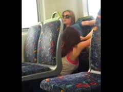 Lesbian Girl Licks Out Her Girlfriend On The Tube