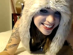 Cute Webcam Girl Is Playing