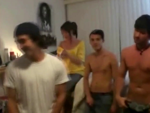 Gay College Boys Getting Naked Together At Dorm Party