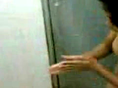 Asian Girlfriend Filmed While Taking A Shower