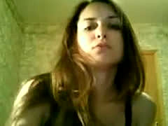Pretty Girl Earning Money Stripping On Webcam