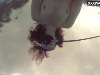 Watch Emi Serene cum underwater