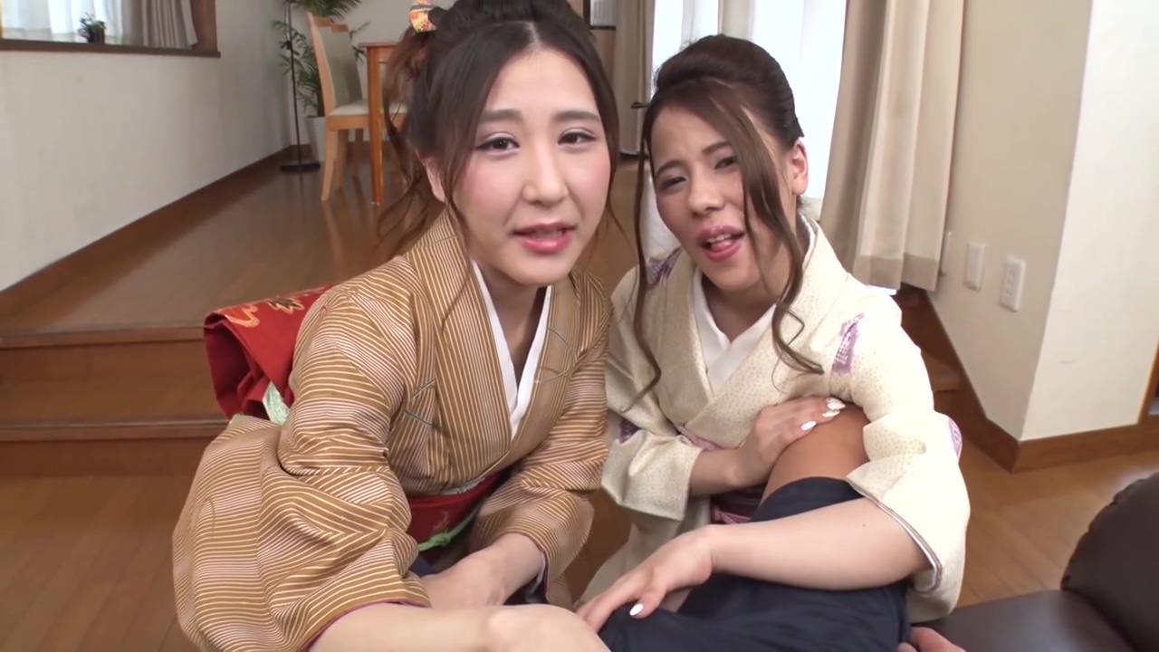 -001 Beautiful Sluts In Kimono Threesome And 2 Cum Shots