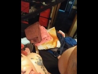 Slut Sucks Tiny Cock Laughs Her Ass Off and Dick Shames the Teenie Tiny Cock