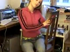 Hot Blonde Camgirl Stripping On Webcam