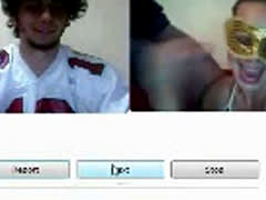 Cfnm Webcam Girl Gives BJ While Voyeur Jerks