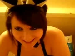 Emo Girlfriend With Bunny Ears Like It Deep In The