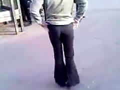 Teen Showing Ass At Street