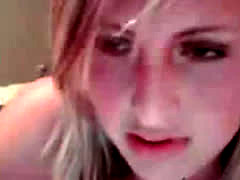 Cute Blonde Webcam Teasing With Boobs