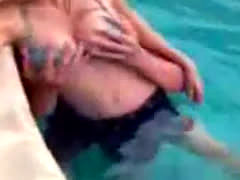 Naughty Babe Gets Banged In The Pool